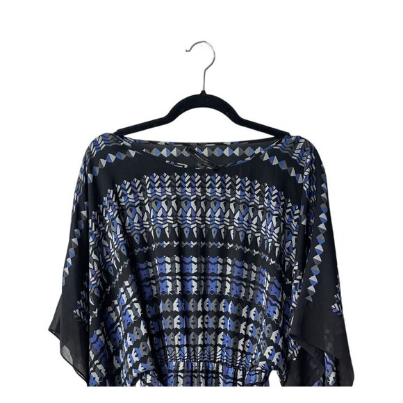 BCBG MAXAZRIA Mini Dress Size S Whimsigoth Fairy Grunge Batwing Sleeves Cocktail - Picture 4 of 11